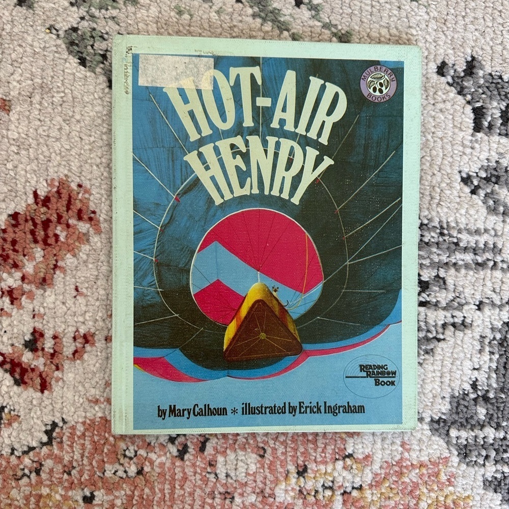 Vintage Reading Rainbow First Edition Children’s Book 1981 Hot-Air Henry